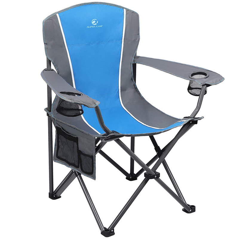 Alpha Camp Oversized Arm Folding Camping Chair & Reviews Wayfair